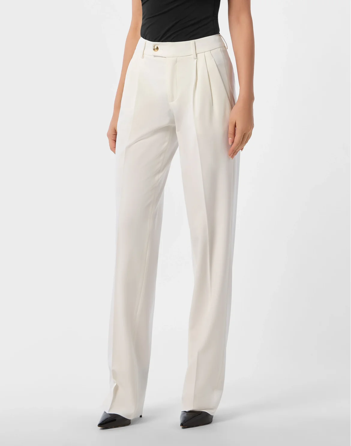 Straight Office Trousers, цвет: Белый