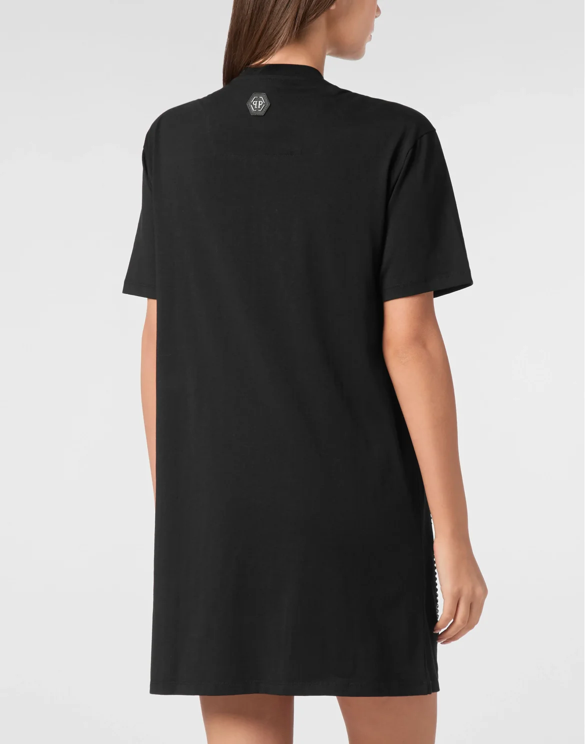 T-shirt Short Dresses Face, цвет: Черный