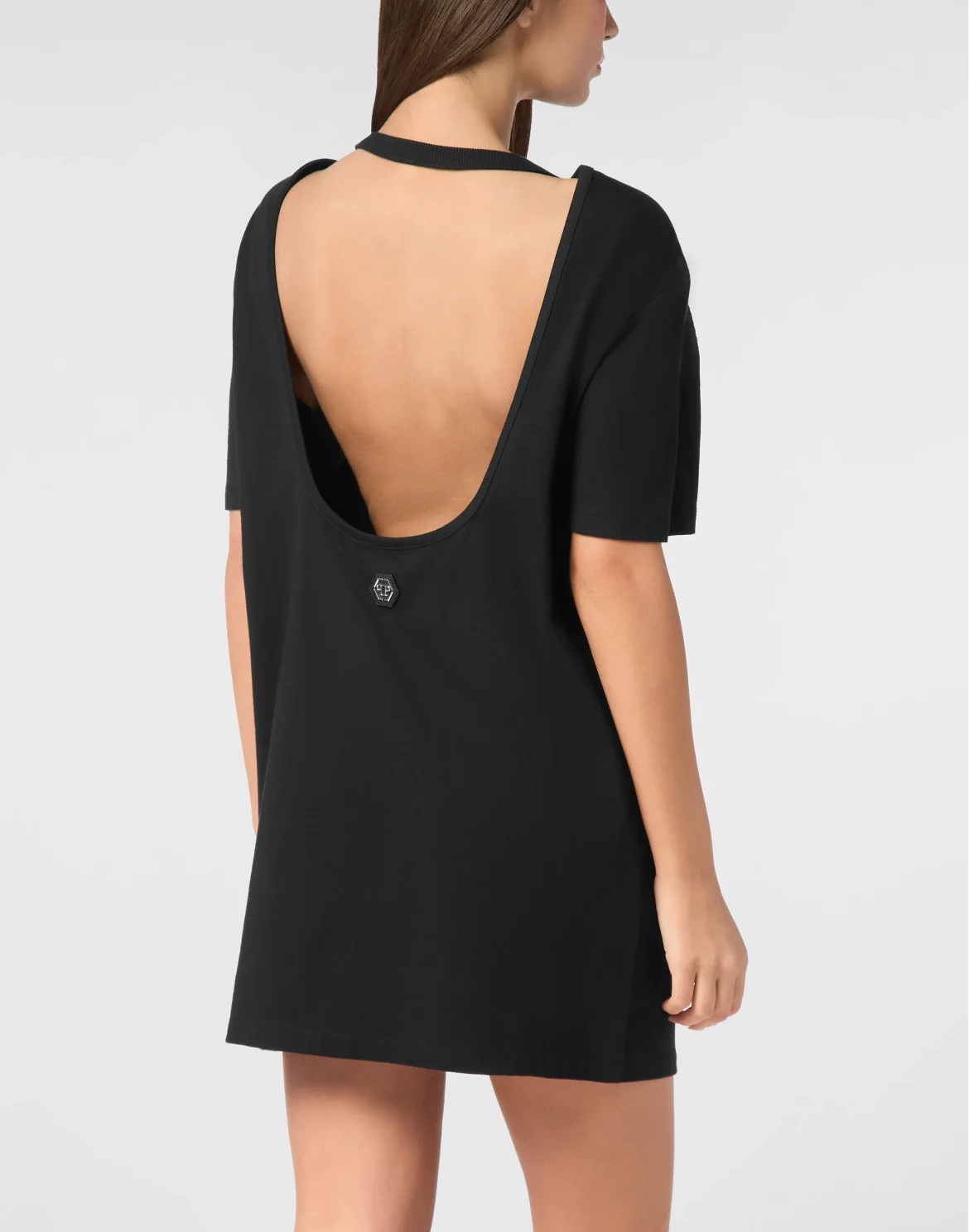 T-shirt Short Dress Strass, цвет: Черный