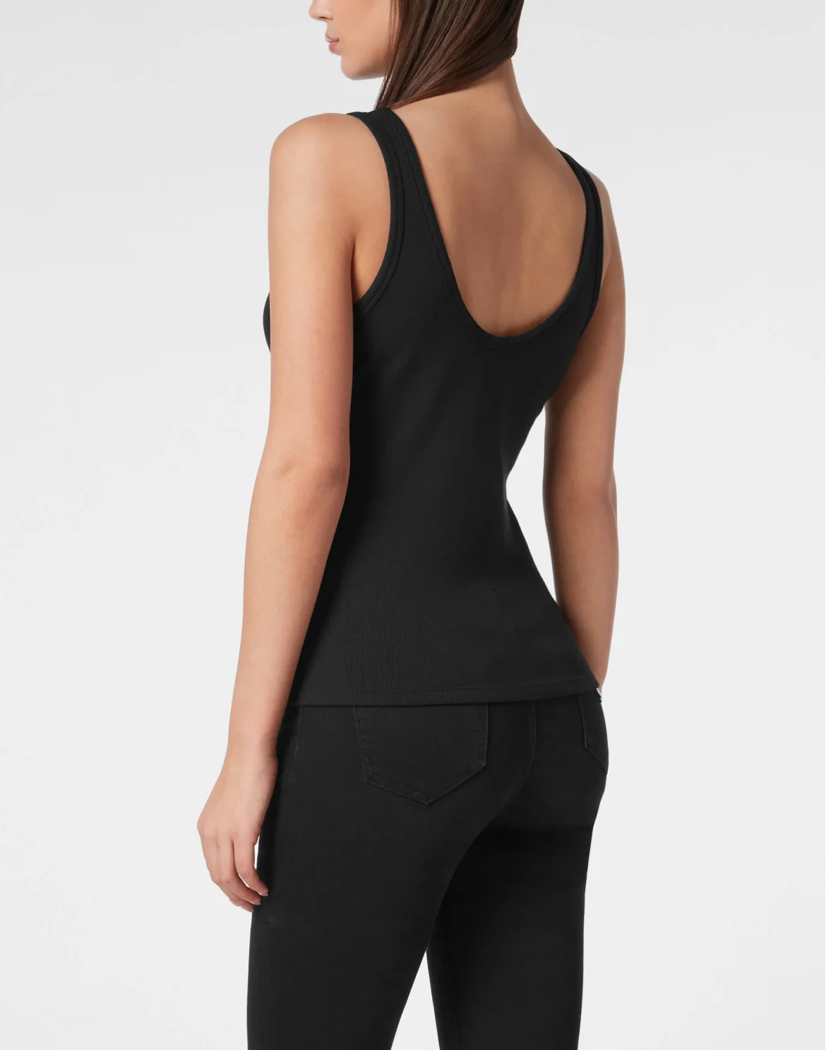 Jersey Rib Tank Top, цвет: Черный
