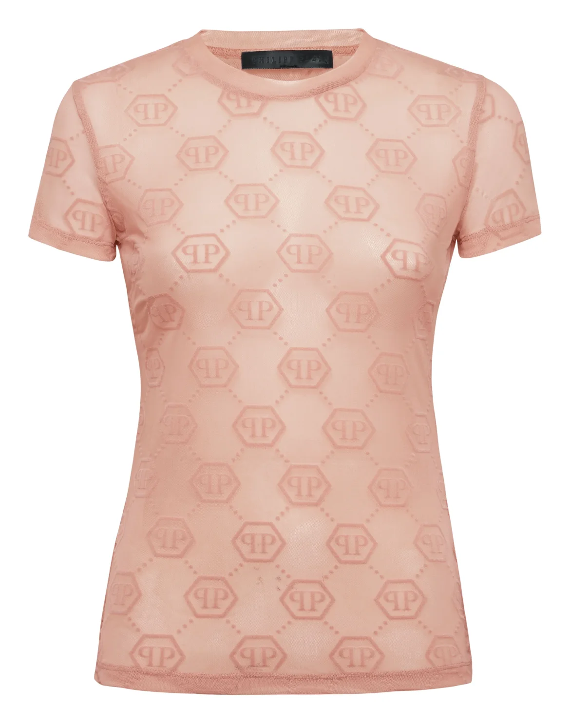 Tulle T-Shirt Sexy Pure SS Monogram, цвет: Розовый