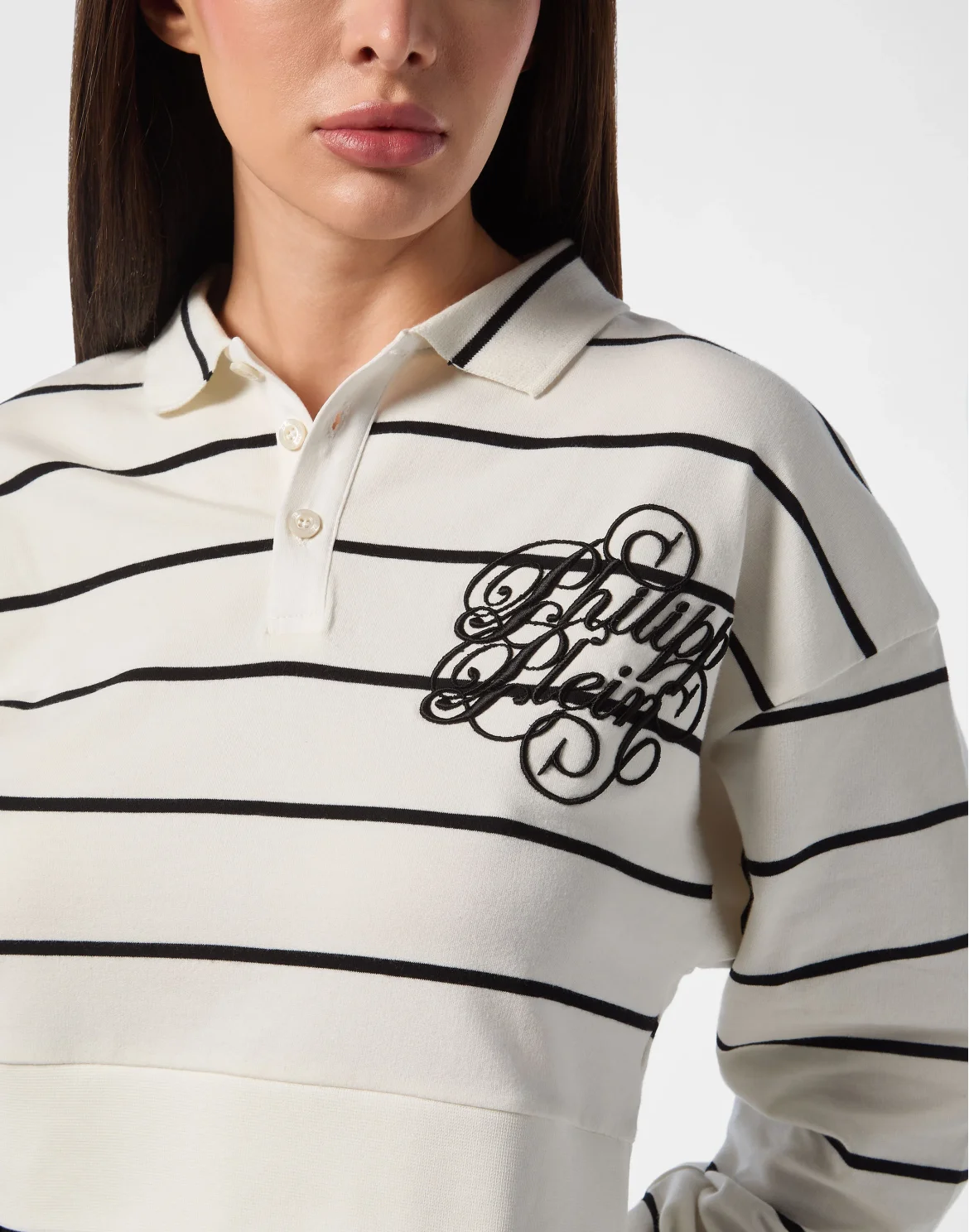 Polo shirt LS Lines, цвет: Бежевый