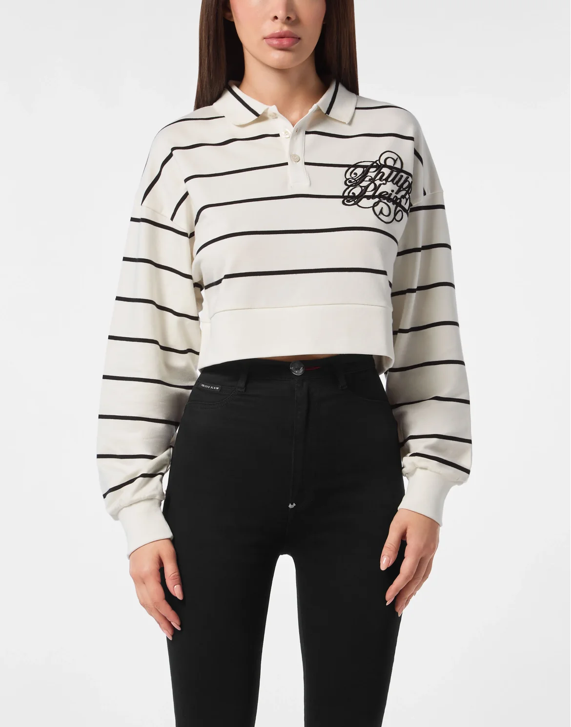Polo shirt LS Lines, цвет: Бежевый