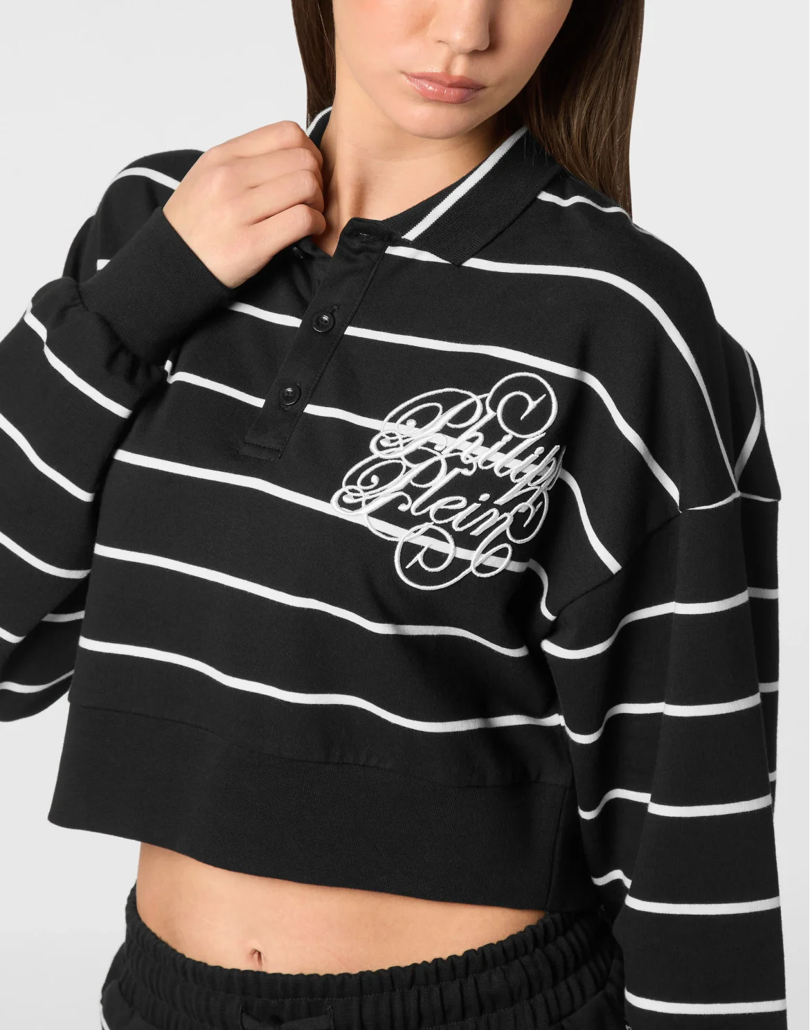 Polo shirt LS Lines, цвет: Черный