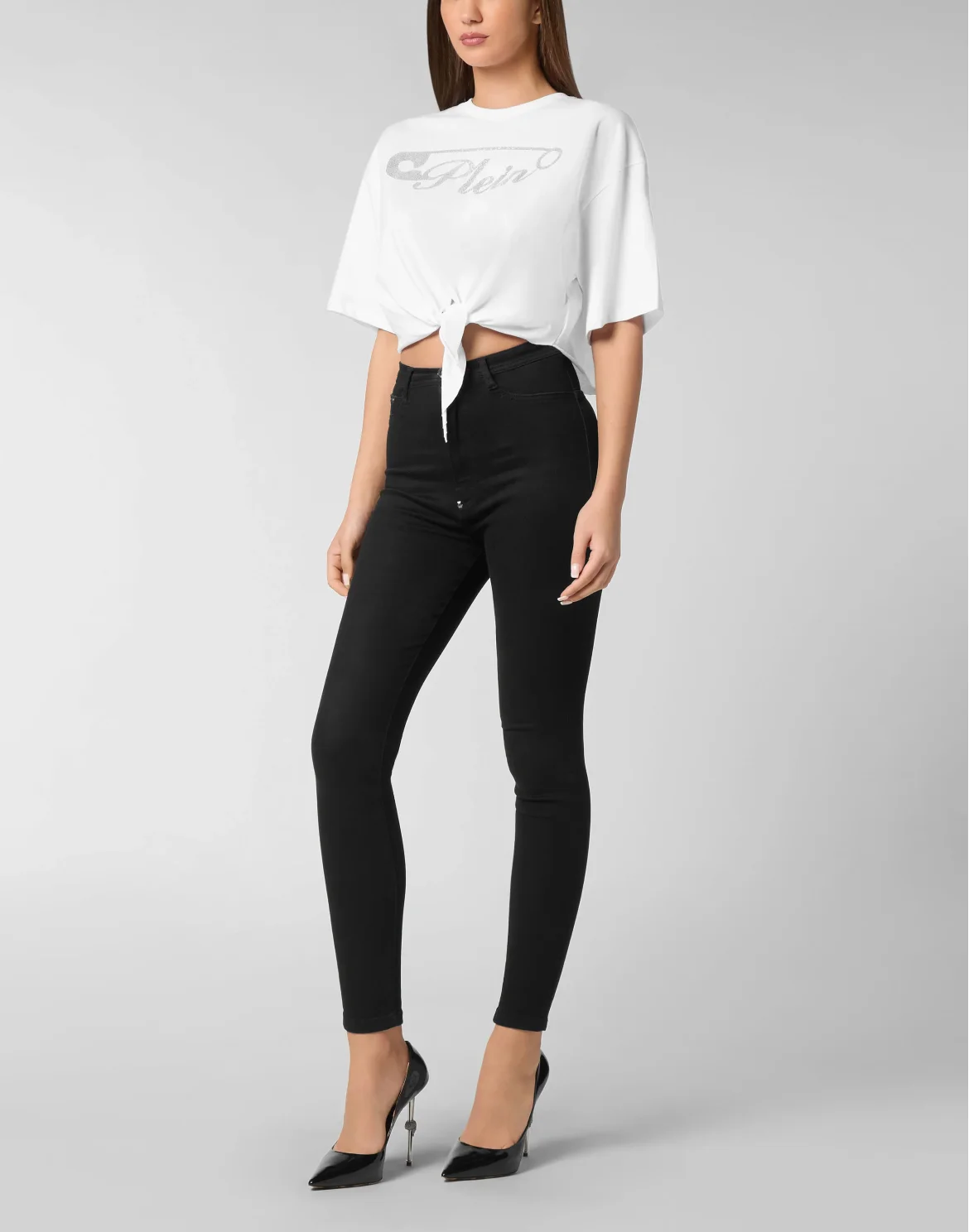 T-shirt Round Neck SS Crop, цвет: Белый