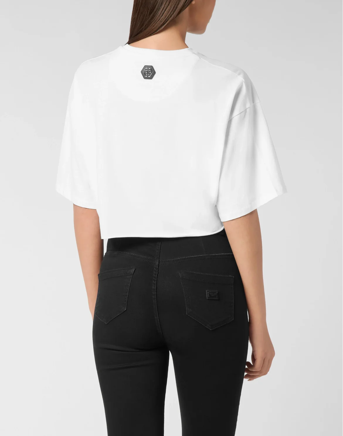 T-shirt Round Neck SS Crop, цвет: Белый