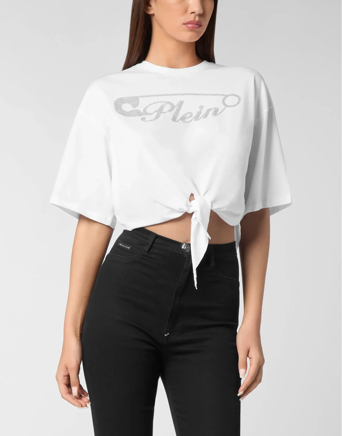 T-shirt Round Neck SS Crop, цвет: Белый