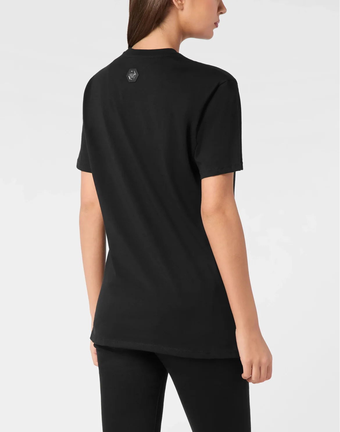 T-Shirt Sexy Pure Fit Vintage Racing Strass, цвет: Черный