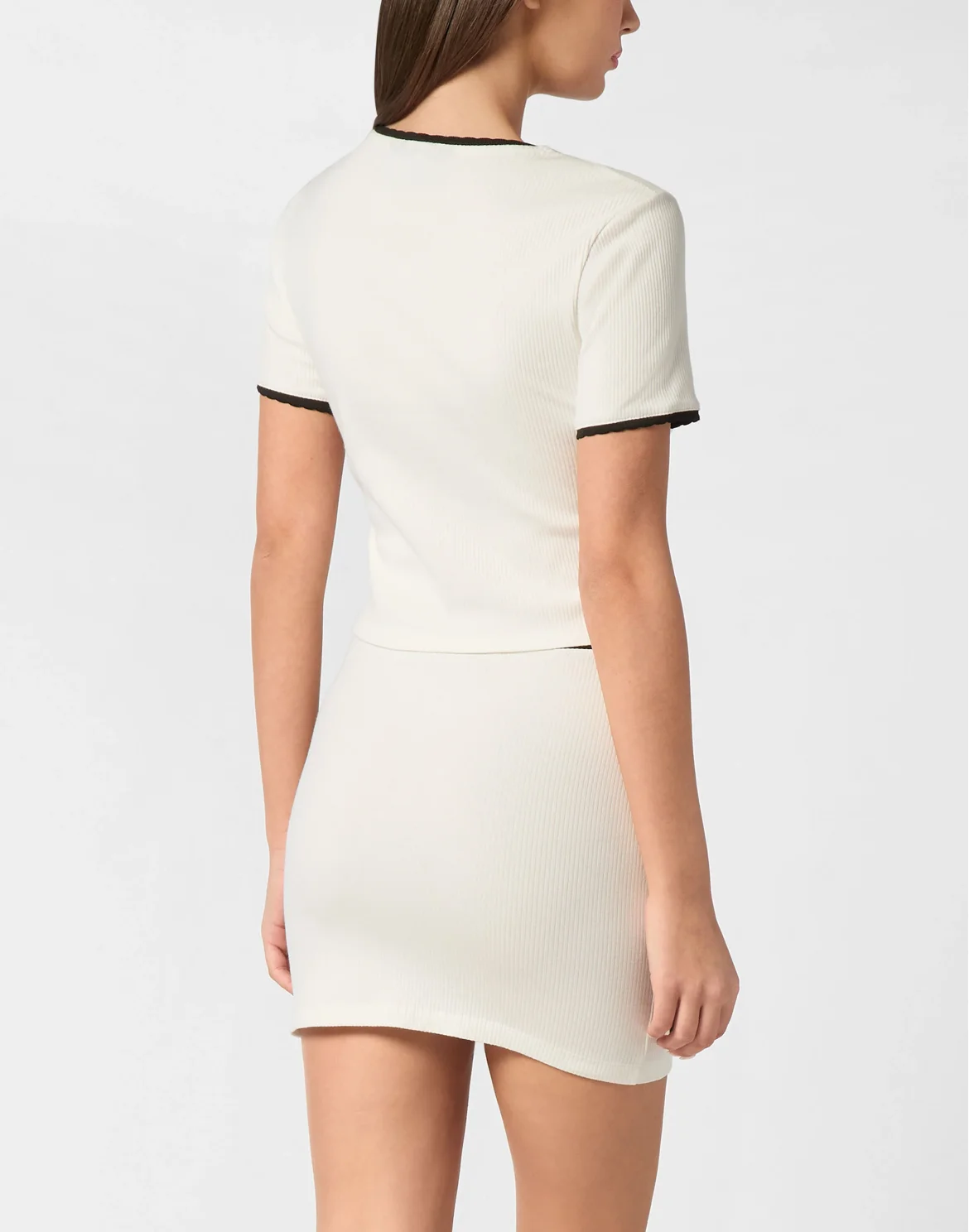 T-shirt Round Neck SS Rib, цвет: Бежевый