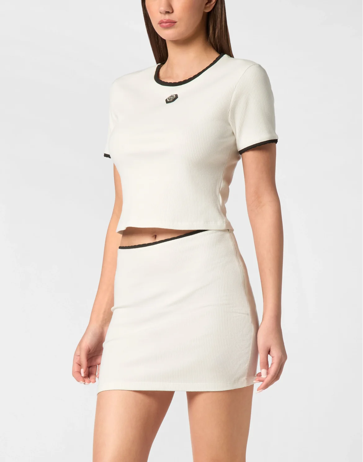 T-shirt Round Neck SS Rib, цвет: Бежевый