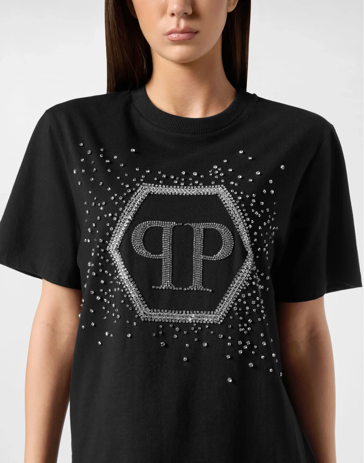 T-Shirt Man Fit Hexagon, цвет: Черный