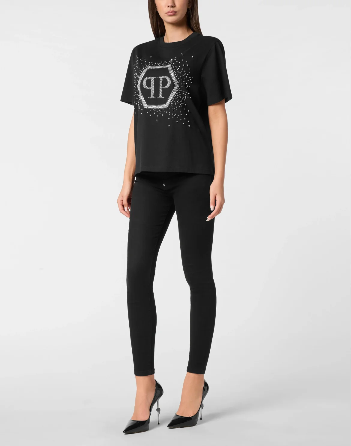 T-Shirt Man Fit Hexagon, цвет: Черный