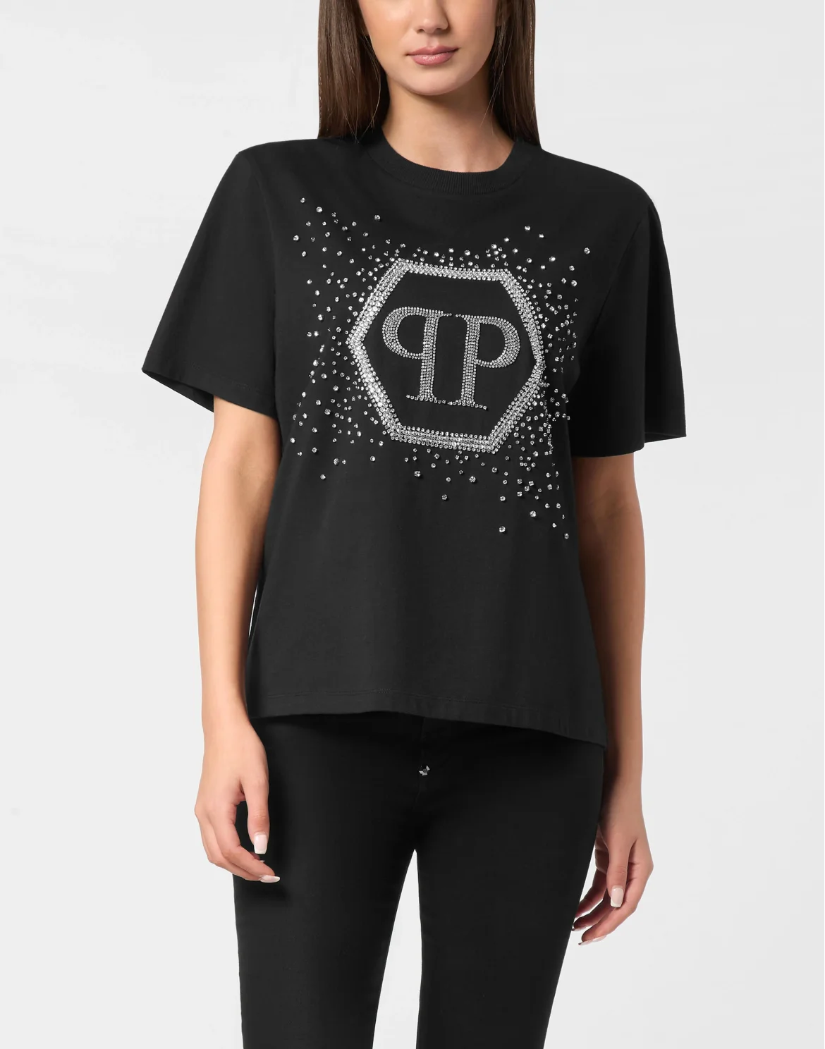 T-Shirt Man Fit Hexagon, цвет: Черный