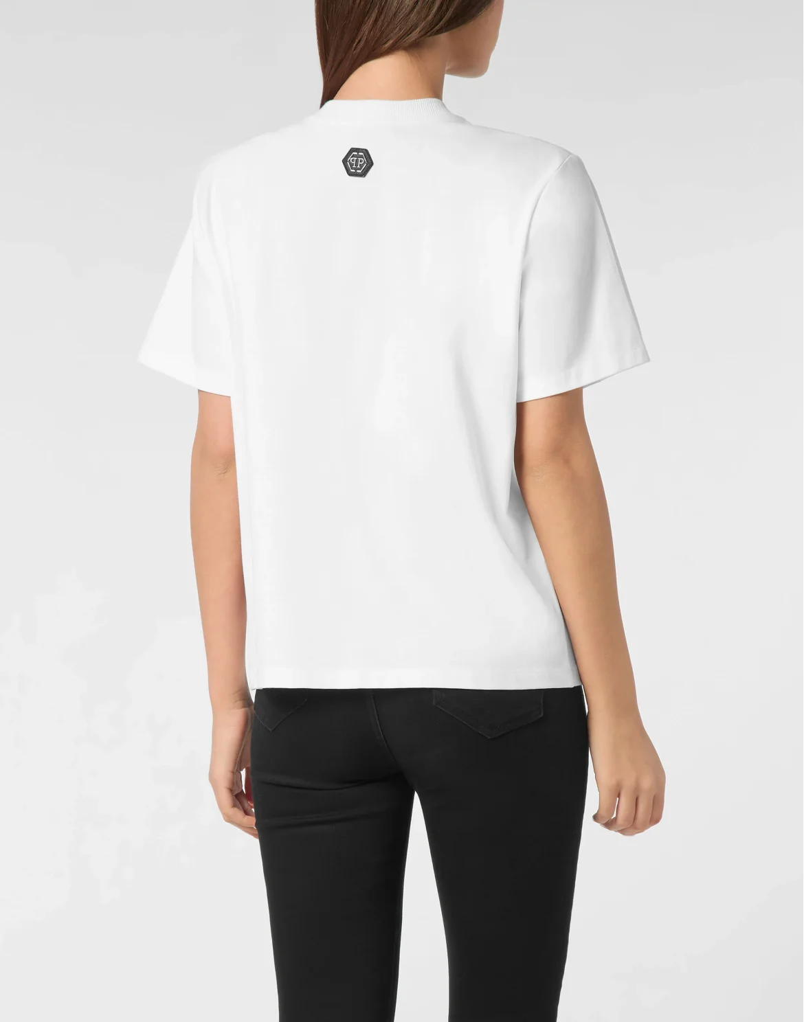 T-Shirt Man Fit Crystal Strass, цвет: Белый