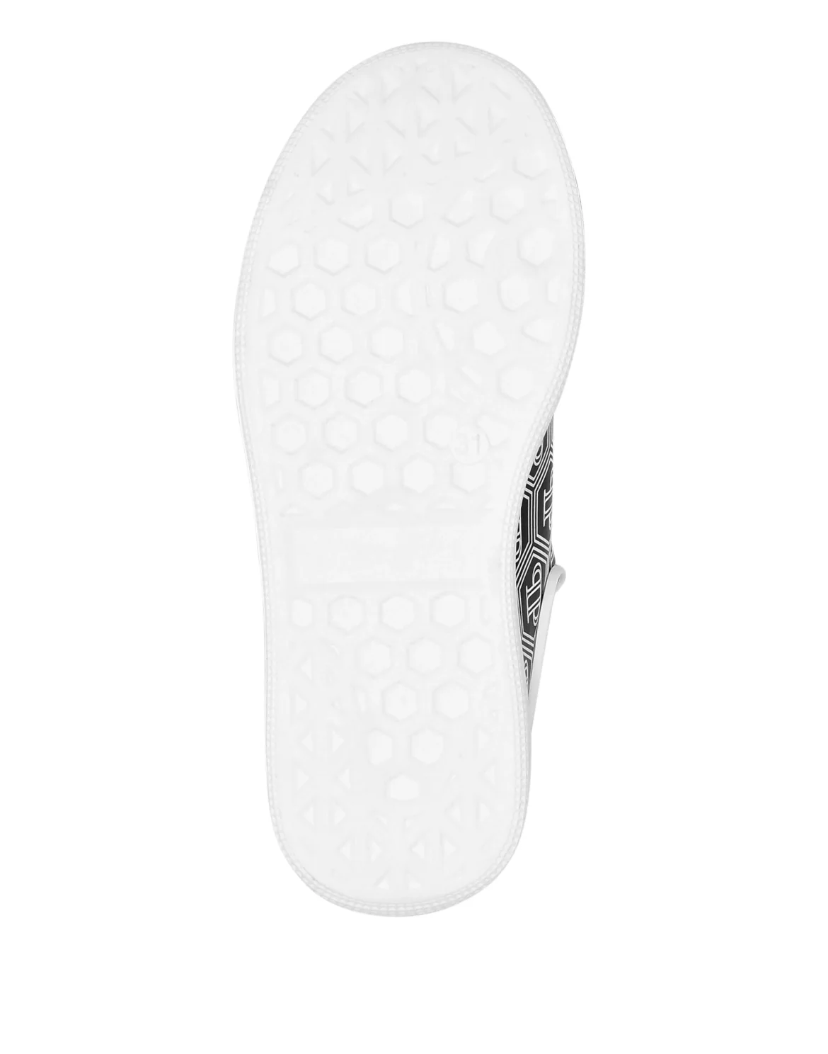 Leather Lo-Top Sneakers Monogram, цвет: Черный