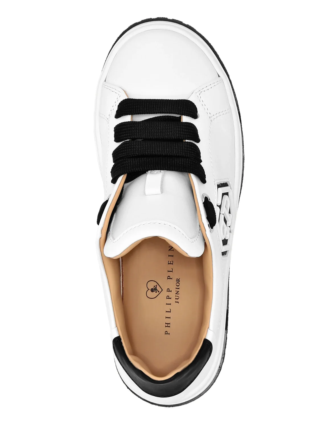 Leather Lo-Top Sneakers Hexagon, цвет: Белый
