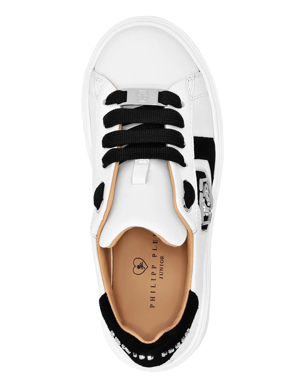 Leather Lo-Top Sneakers Hexagon, цвет: Белый