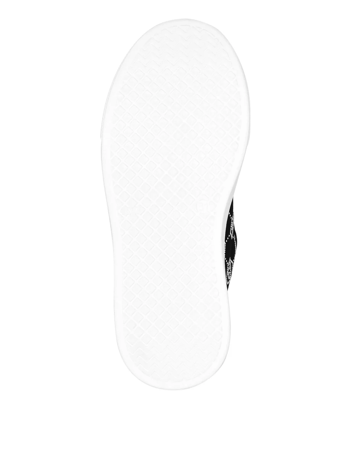 Satin Lo-Top Sneakers Monogram Strass, цвет: Черный