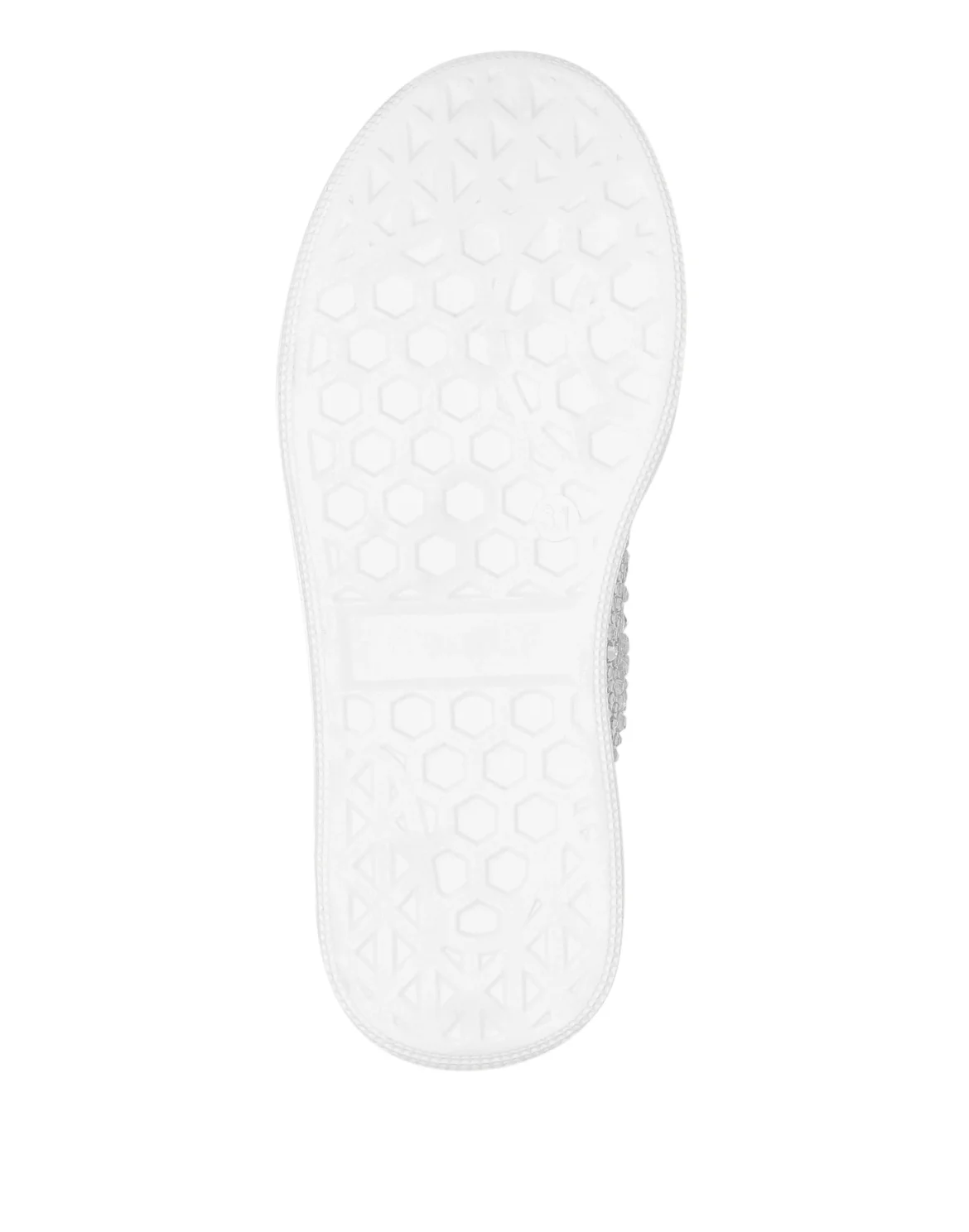 Satin Lo-Top Sneakers Strass Hexagon, цвет: Белый