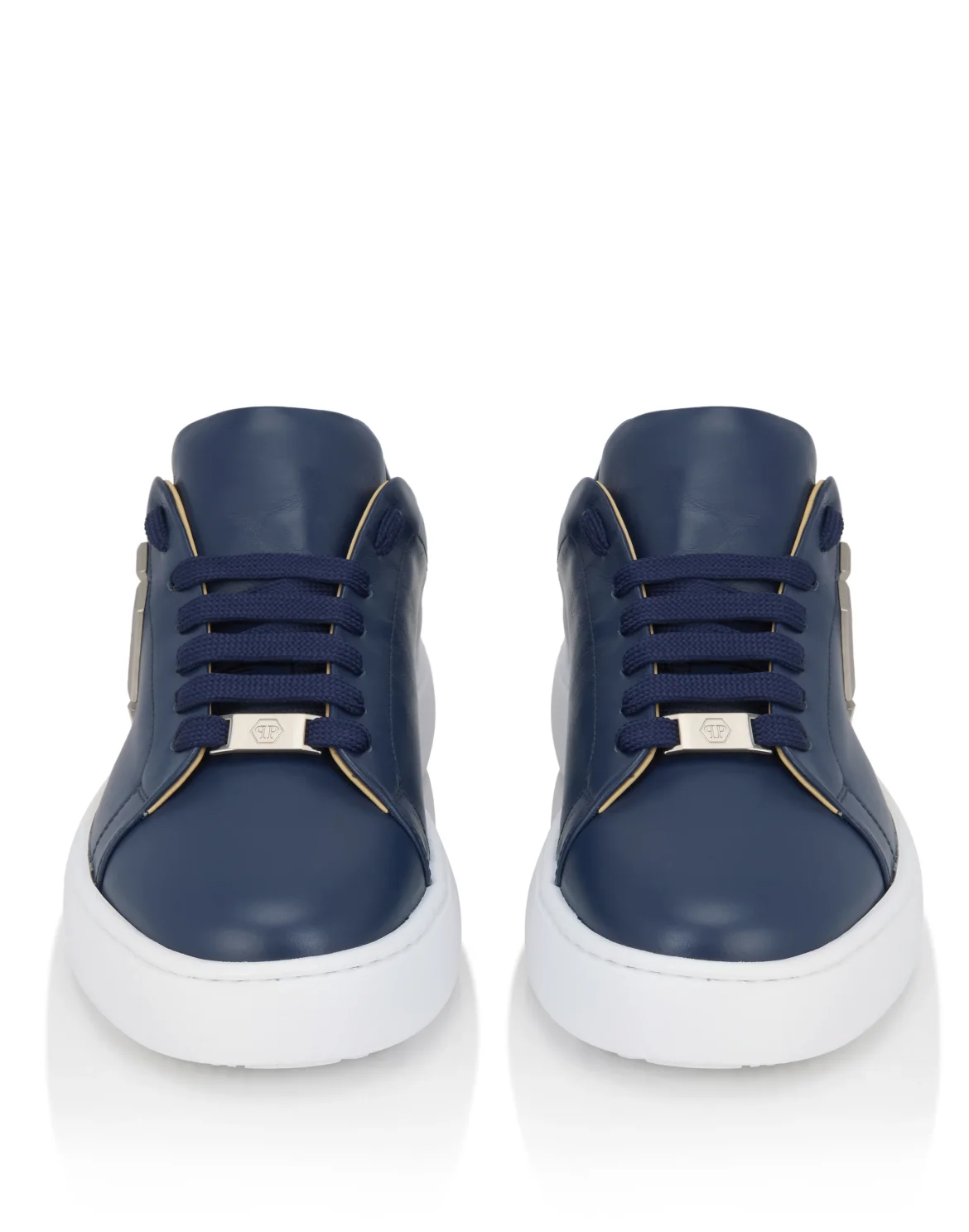 Leather Lo-Top Sneakers Hexagon, цвет: Синий