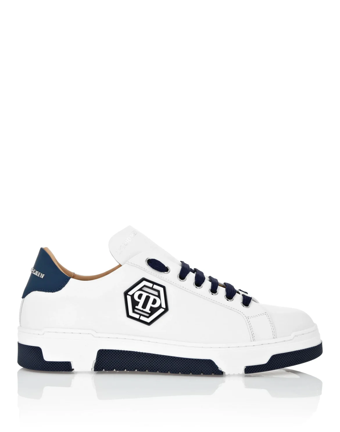 Leather Lo-Top Sneakers Hexagon, цвет: Синий