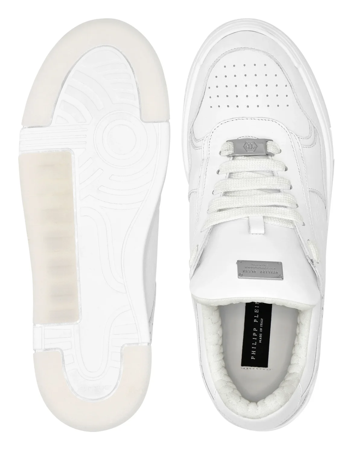 Low-Top Sneakers Nappa Suede, цвет: Белый
