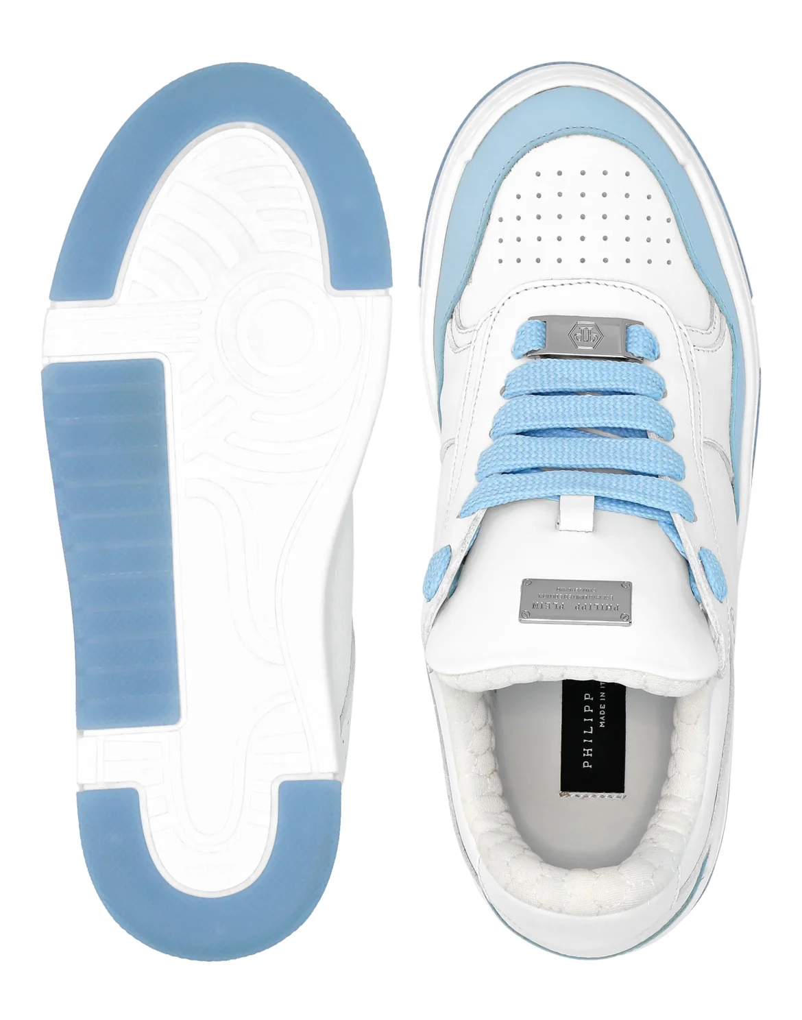Low-Top Sneakers Nappa Suede, цвет: Голубой