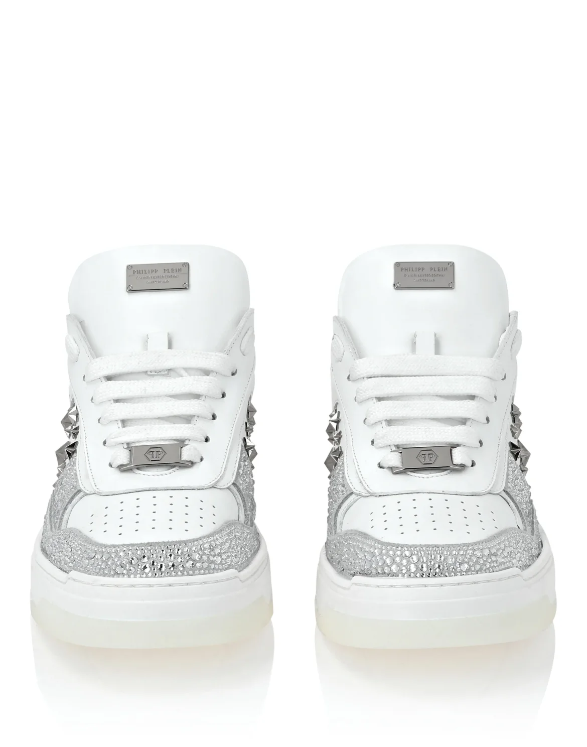 Low-Top Sneakers Mix Studs Star, цвет: Белый