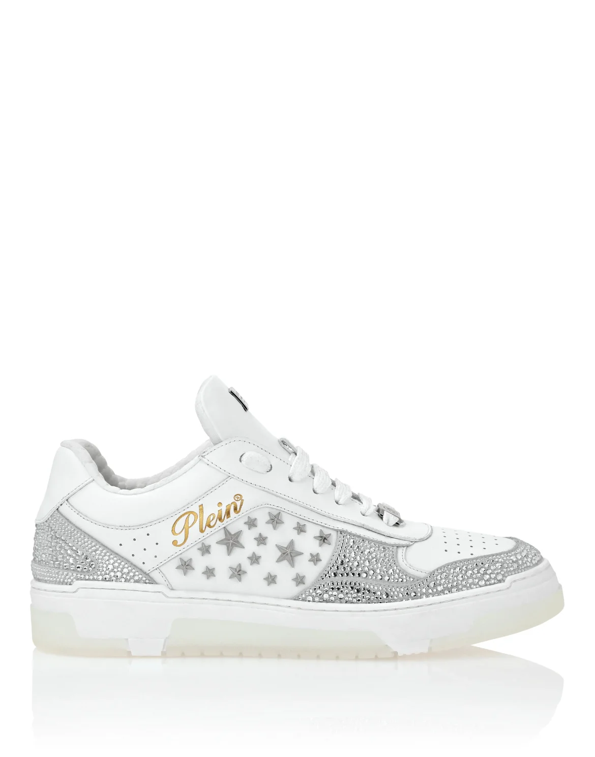 Low-Top Sneakers Mix Studs Star, цвет: Белый