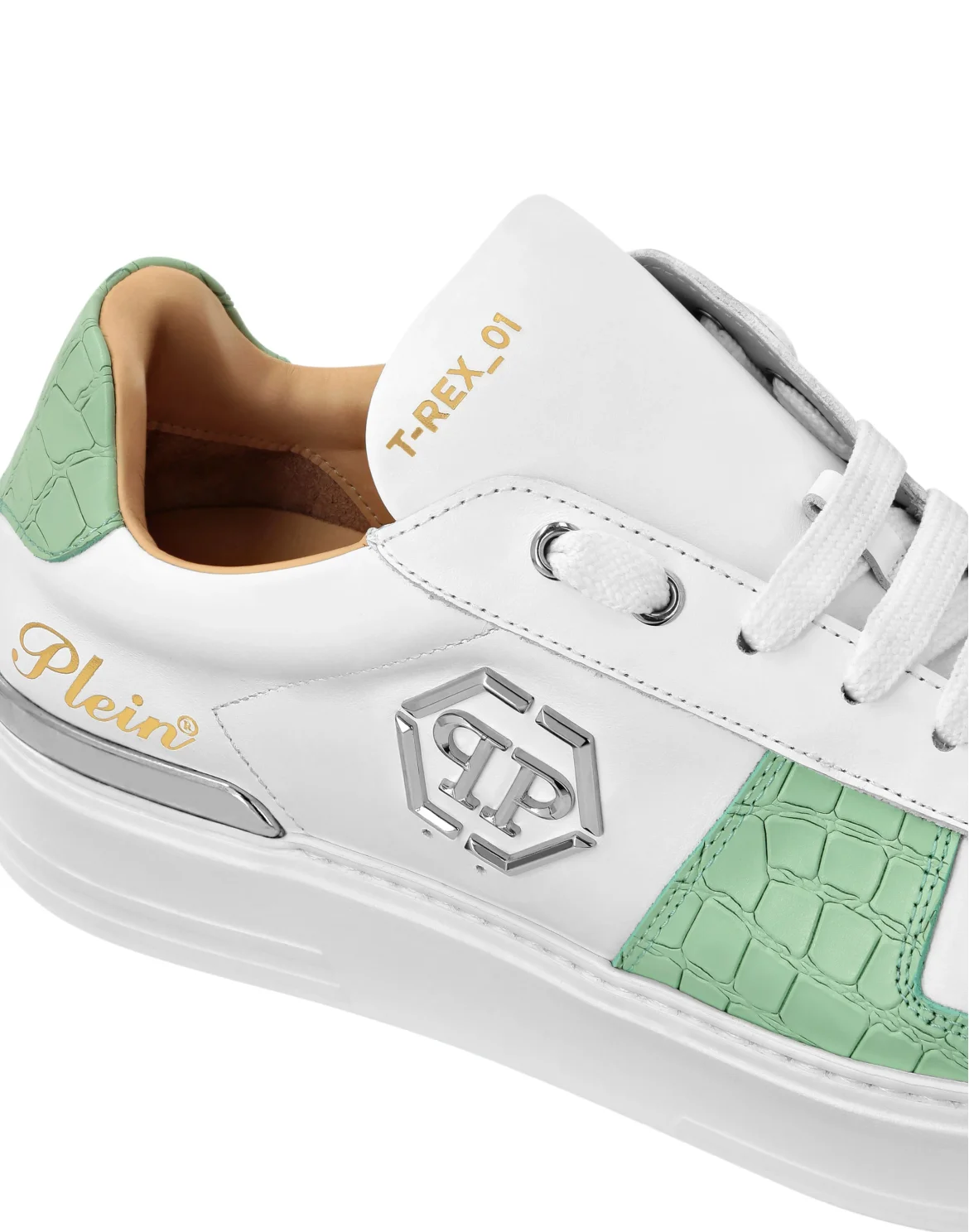 Low-Top Sneakers, цвет: Зеленый