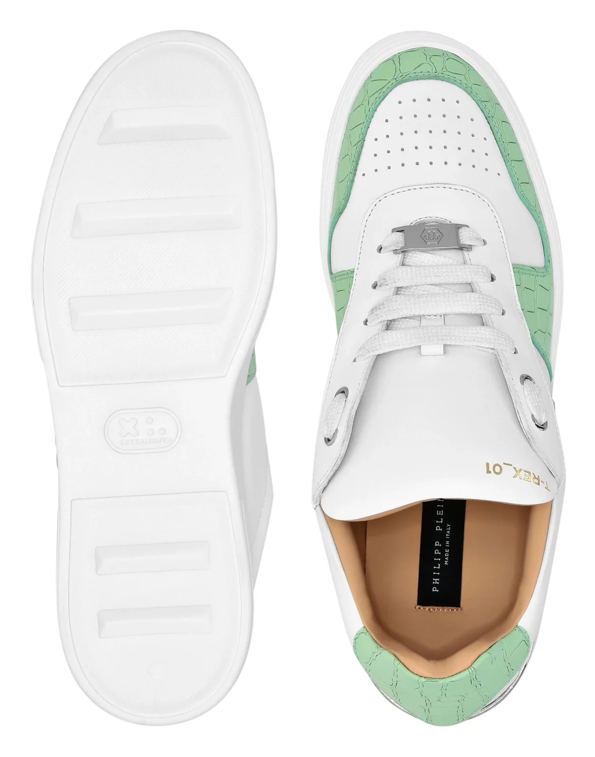 Low-Top Sneakers, цвет: Зеленый