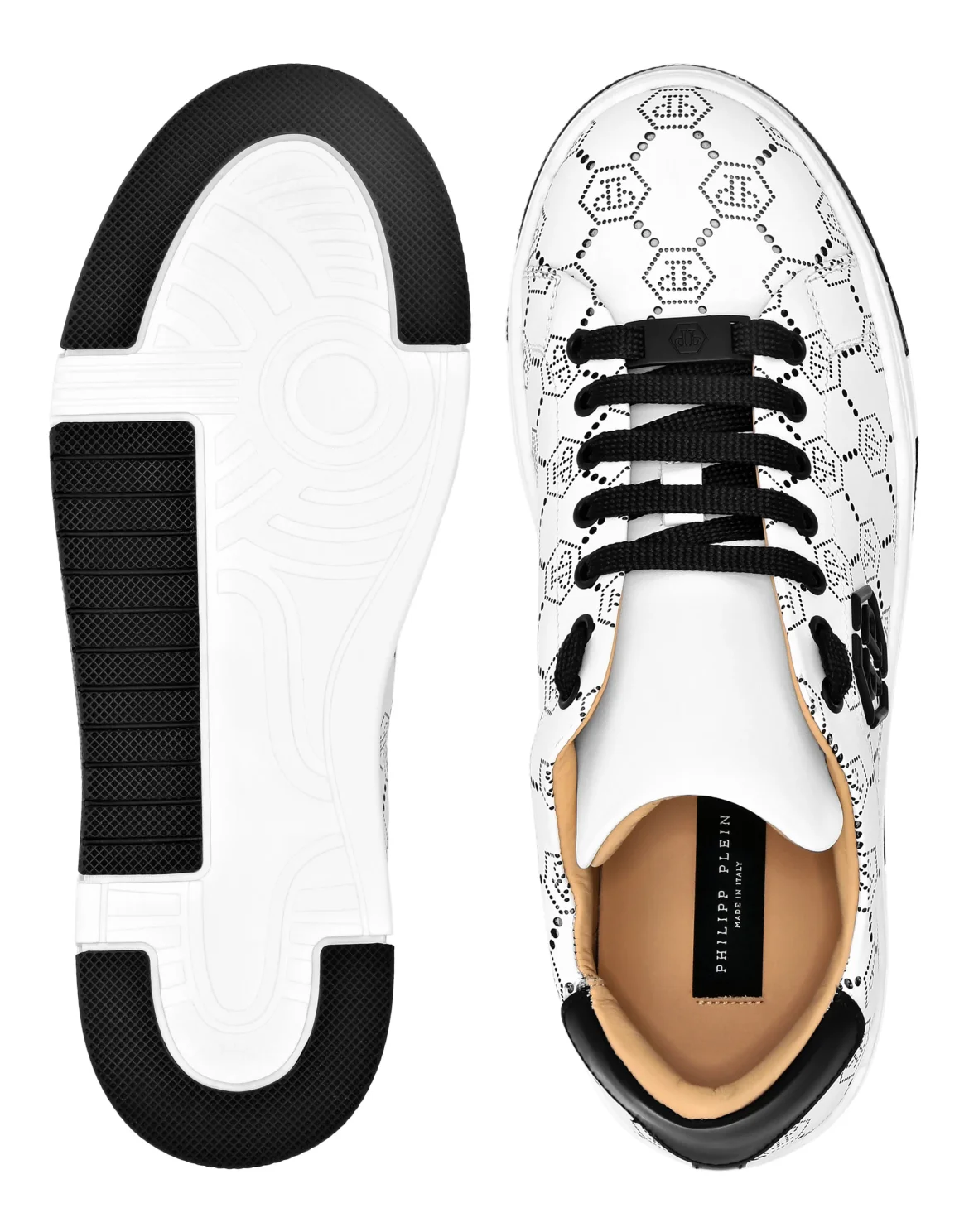 Low Top Leather Skeakers Matte Monogram, цвет: Черный
