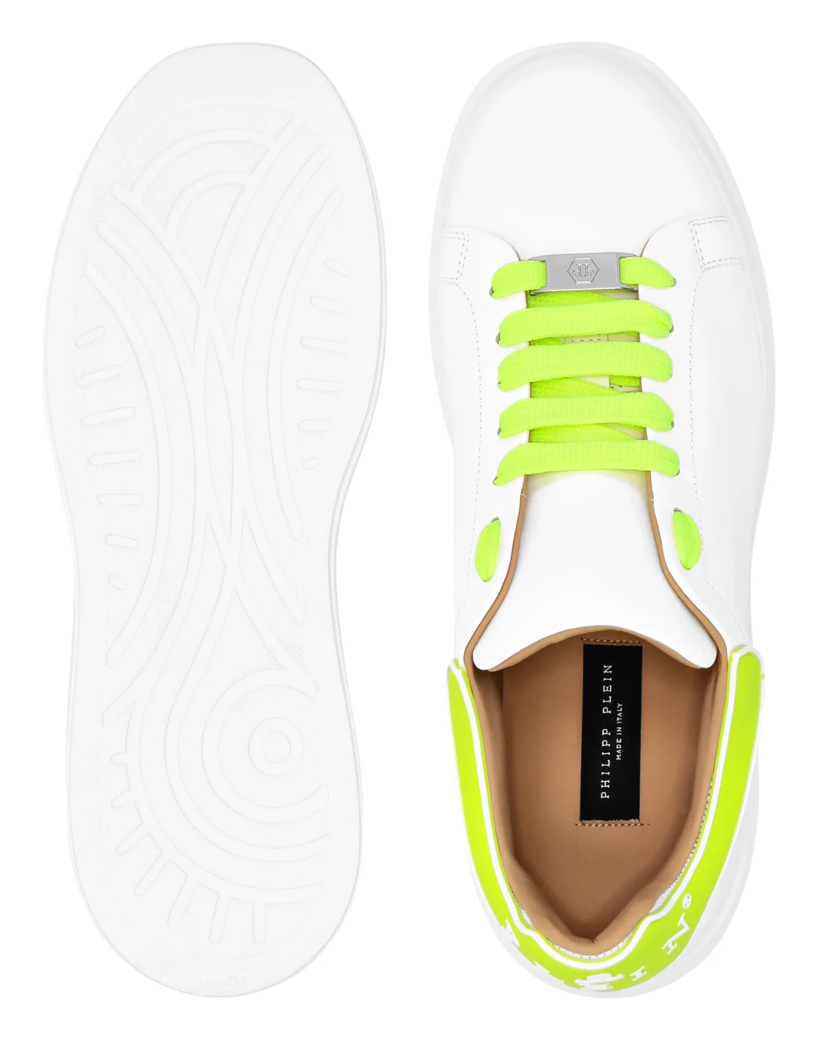 Nappa Leather Sneakers Low Top, цвет: Зеленый
