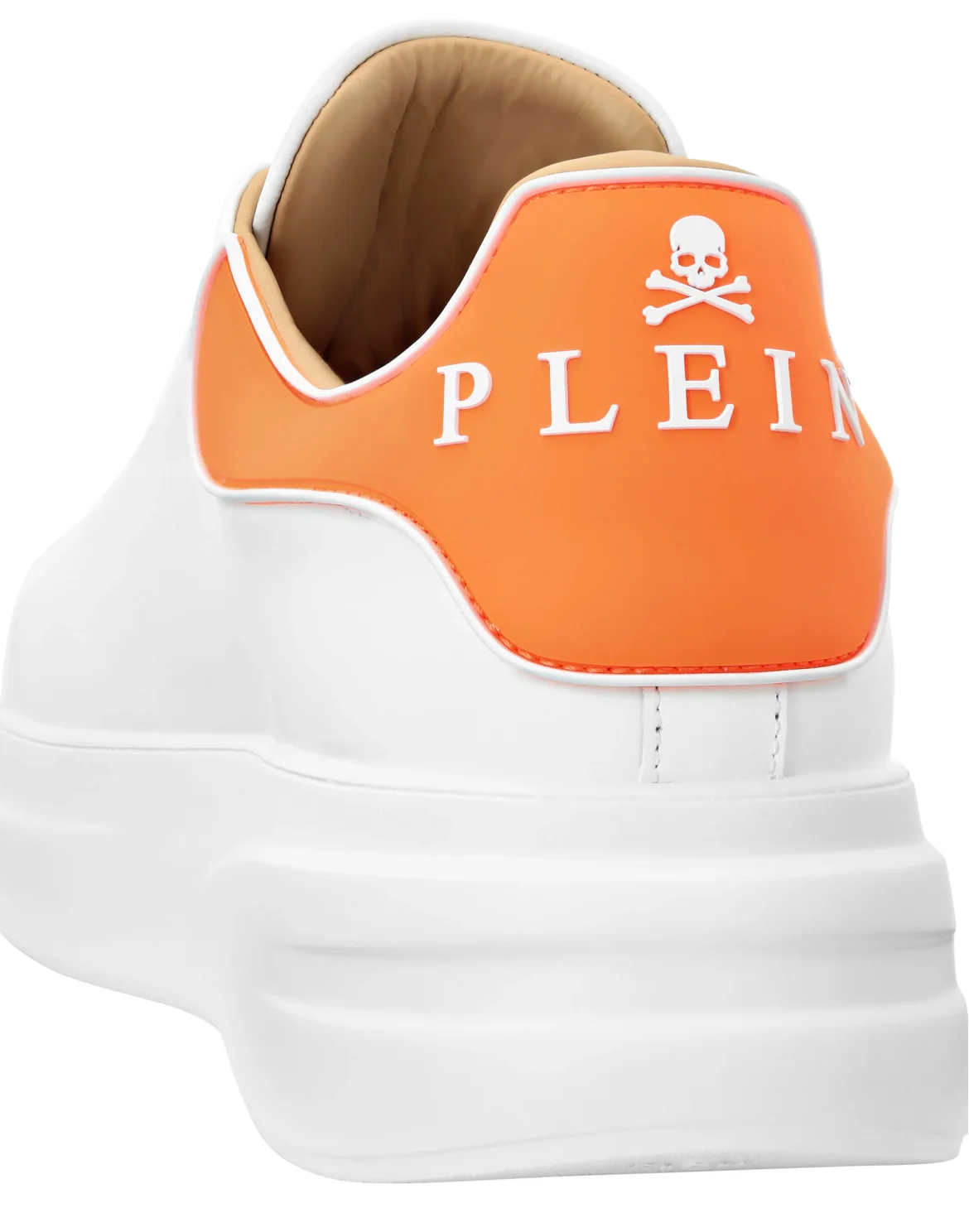 Nappa Leather Sneakers Low Top, цвет: Оранжевый