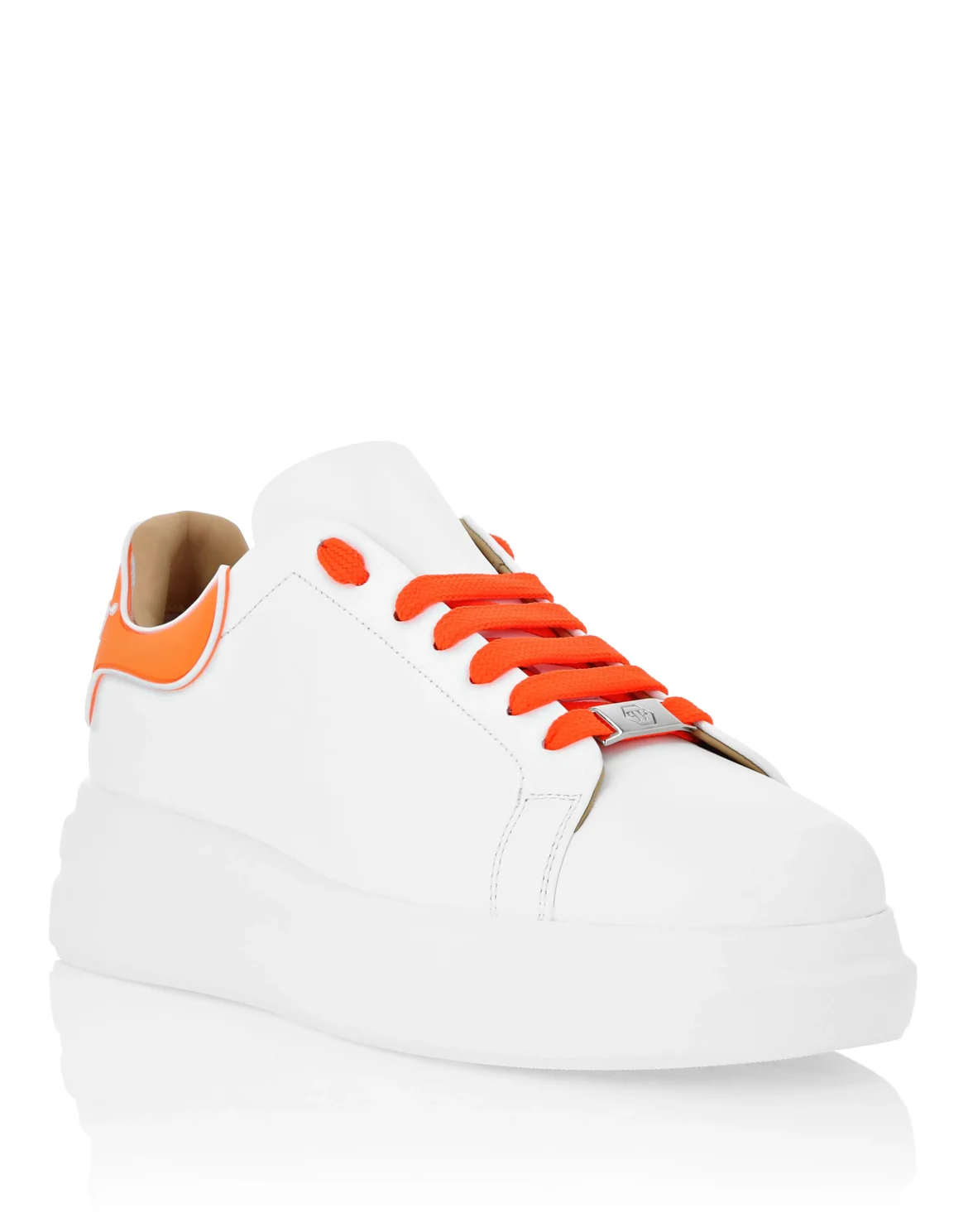 Nappa Leather Sneakers Low Top, цвет: Оранжевый