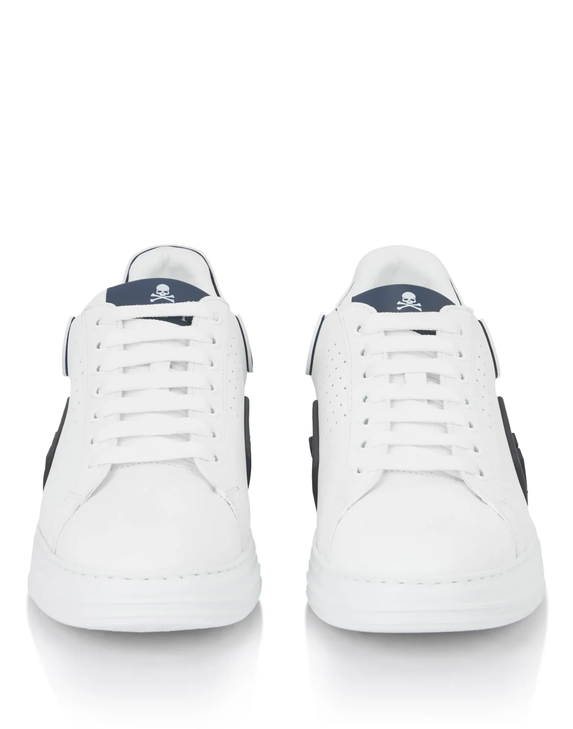 Nappa Leather Sneakers Low Top Hexagon, цвет: Белый