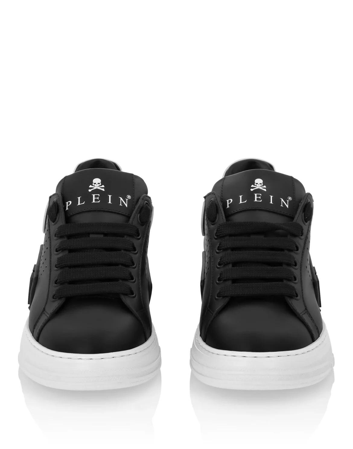 Nappa Leather Sneakers Low Top Hexagon, цвет: Черный