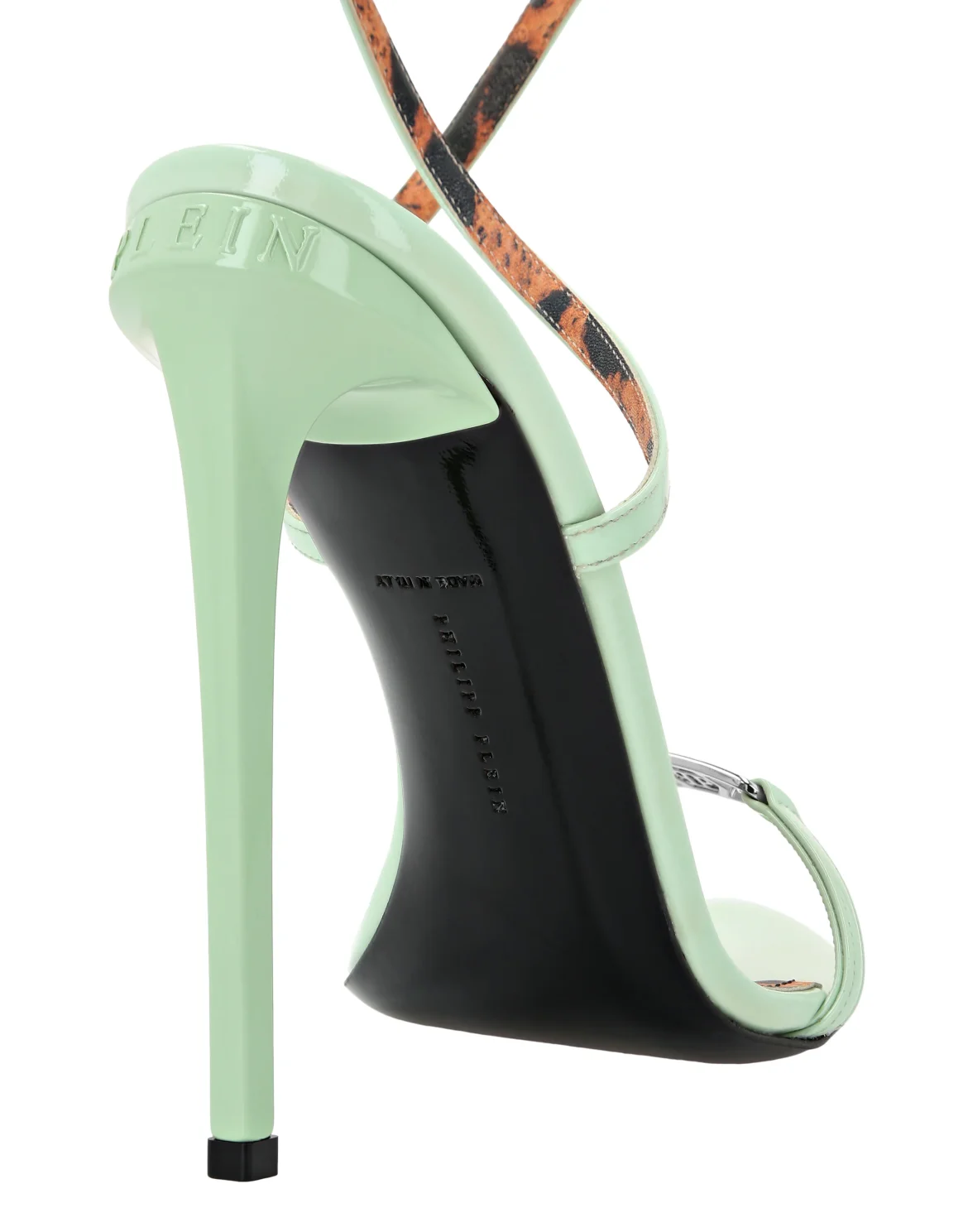 Leather Sandals High Heels, цвет: Зеленый