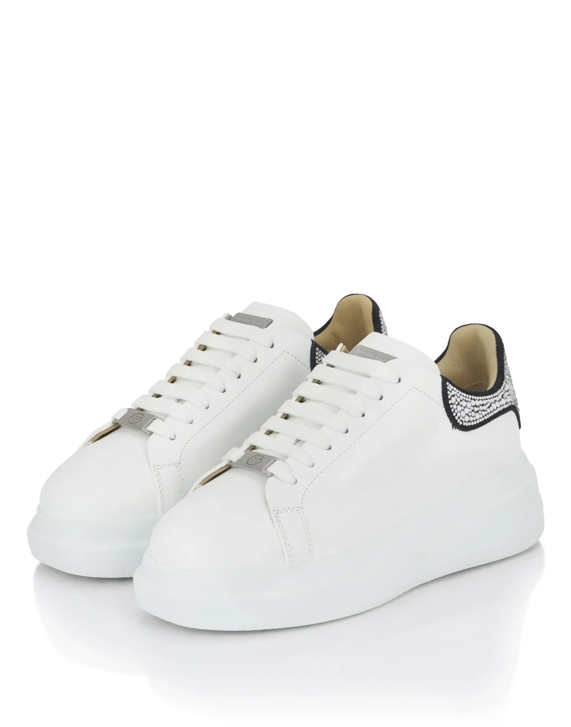 Low Top Sneakers Monogram Strass, цвет: Белый