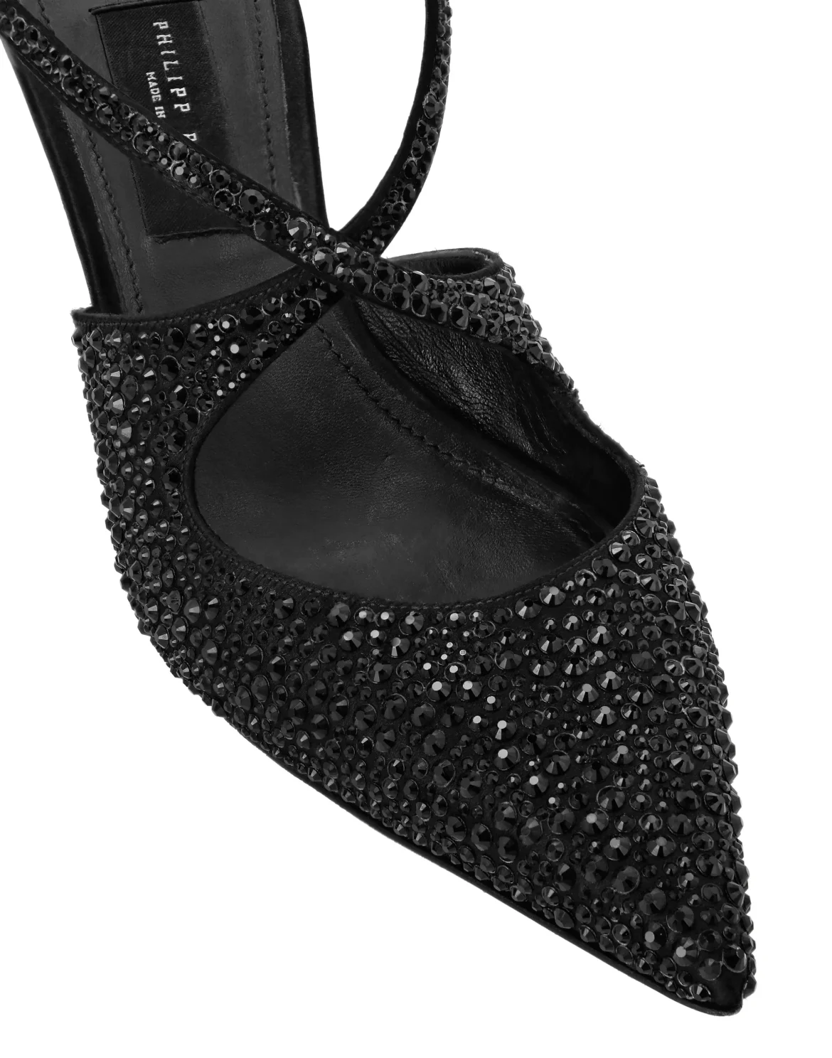 Slingback Shoes Strass, цвет: Черный