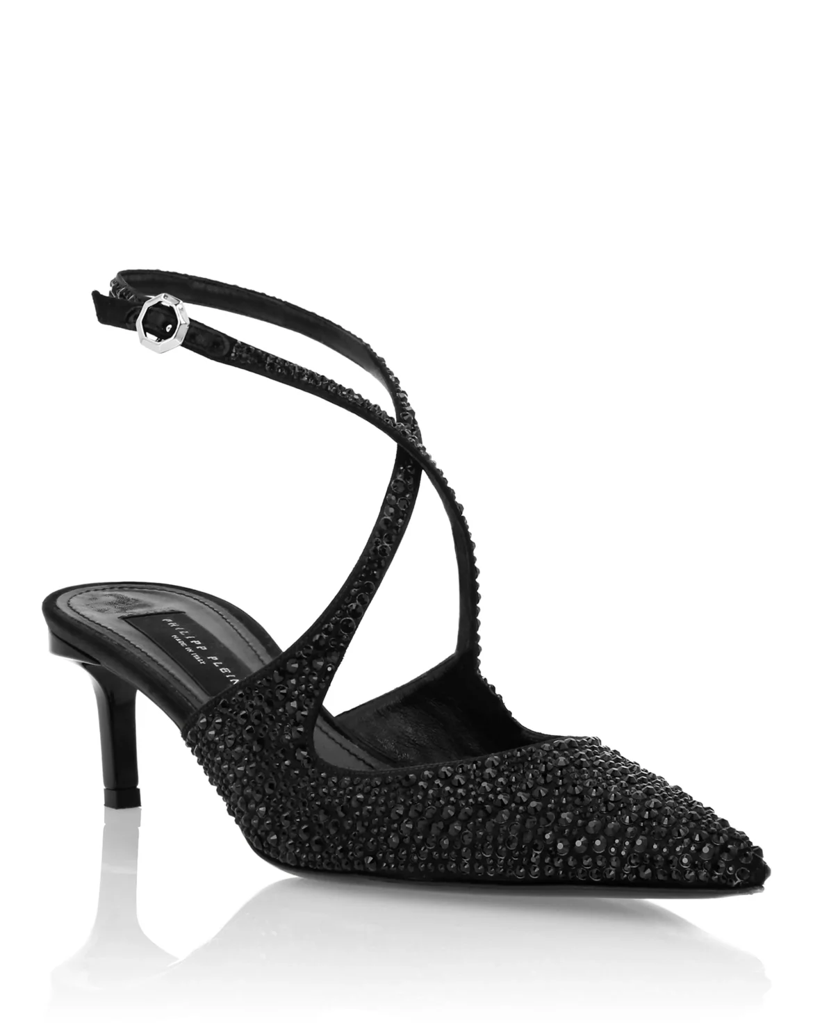 Slingback Shoes Strass, цвет: Черный