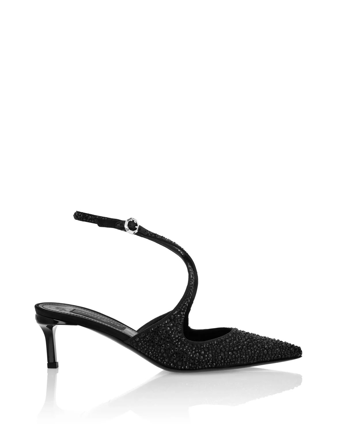 Slingback Shoes Strass, цвет: Черный