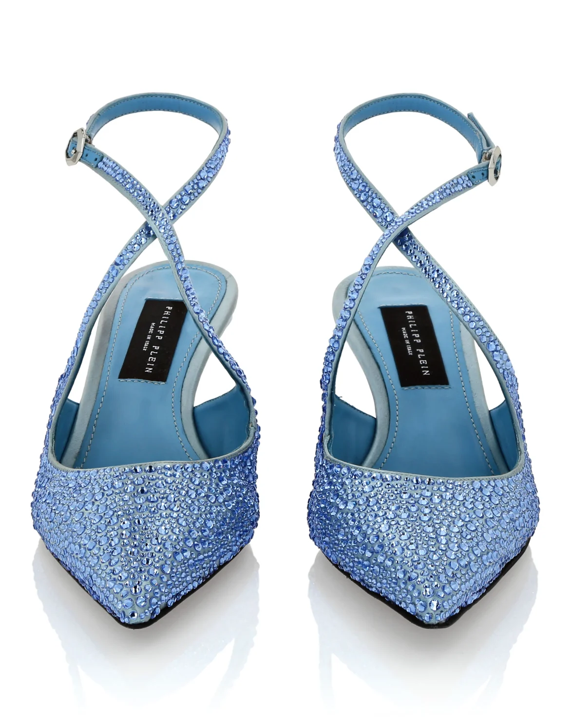 Slingback Shoes Strass, цвет: Голубой