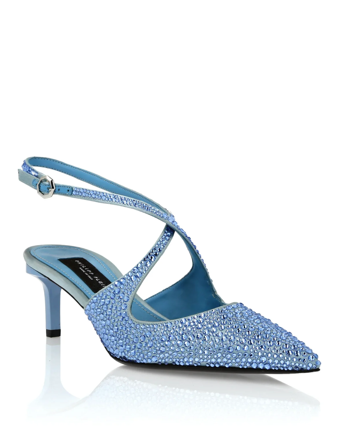 Slingback Shoes Strass, цвет: Голубой