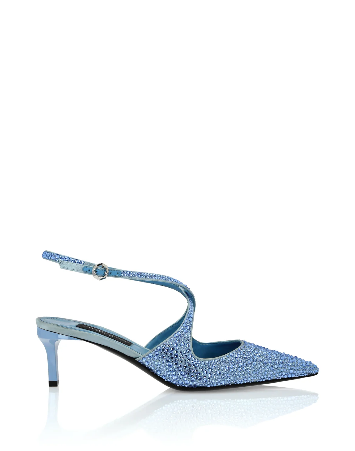 Slingback Shoes Strass, цвет: Голубой