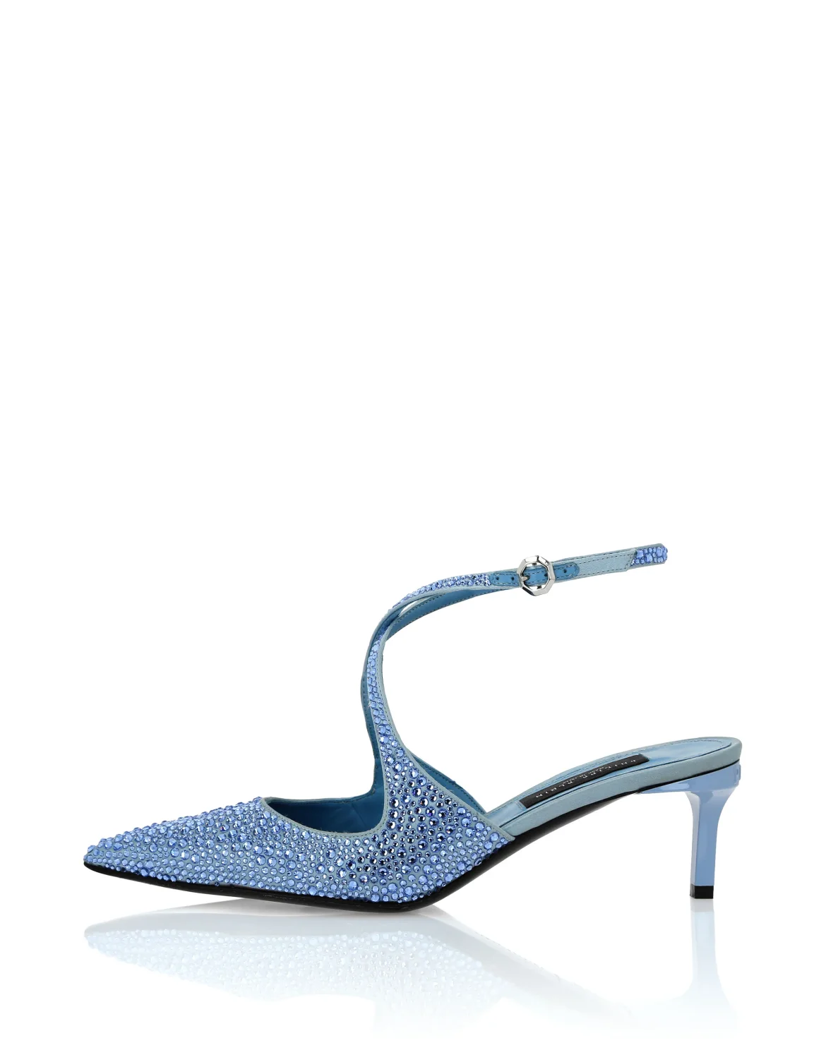 Slingback Shoes Strass, цвет: Голубой