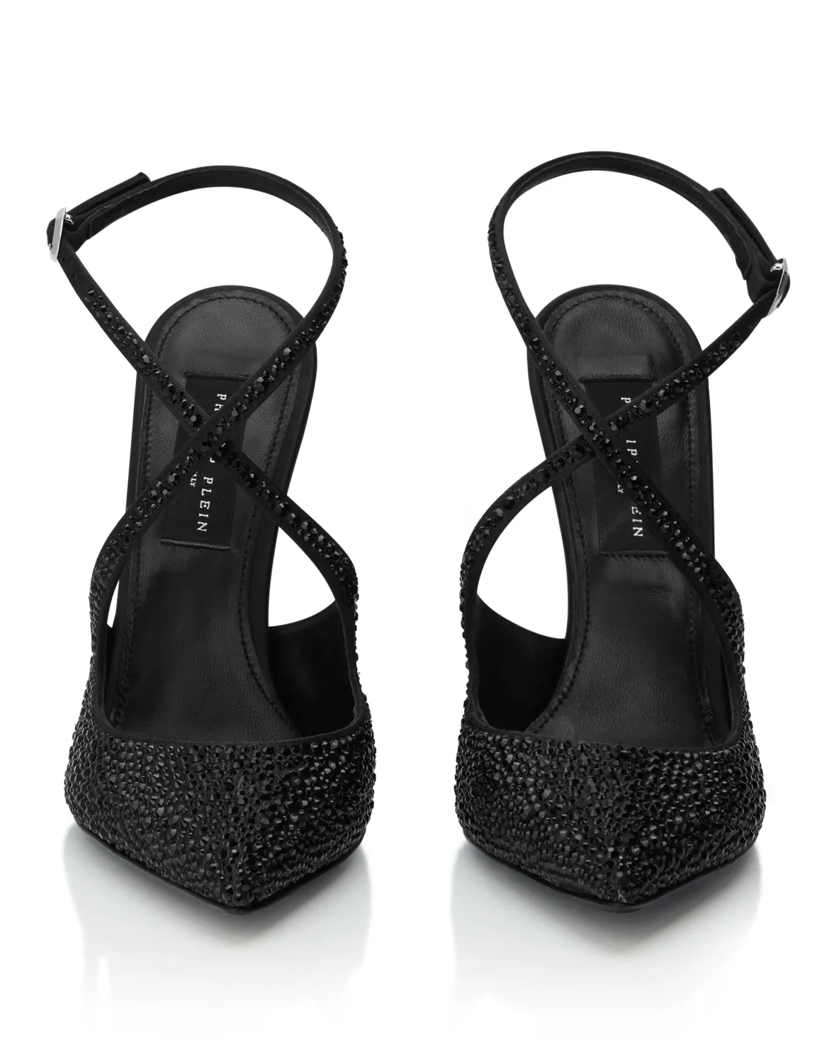 Slingback Shoes Strass, цвет: Черный