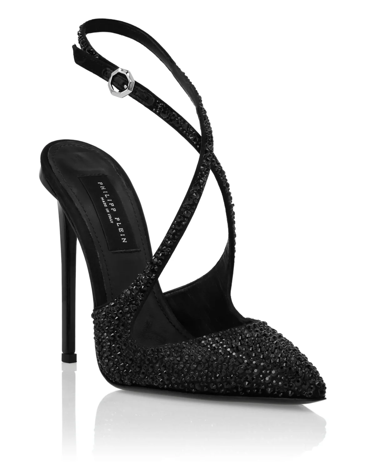 Slingback Shoes Strass, цвет: Черный
