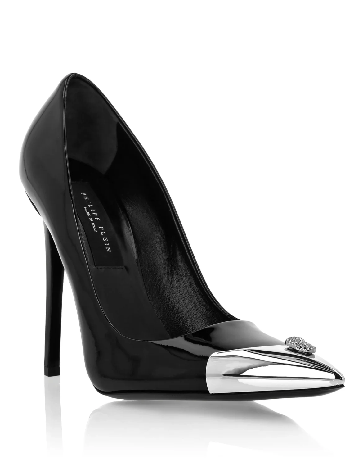 Patent Leather Decollete Hi-Heels Skull, цвет: Черный