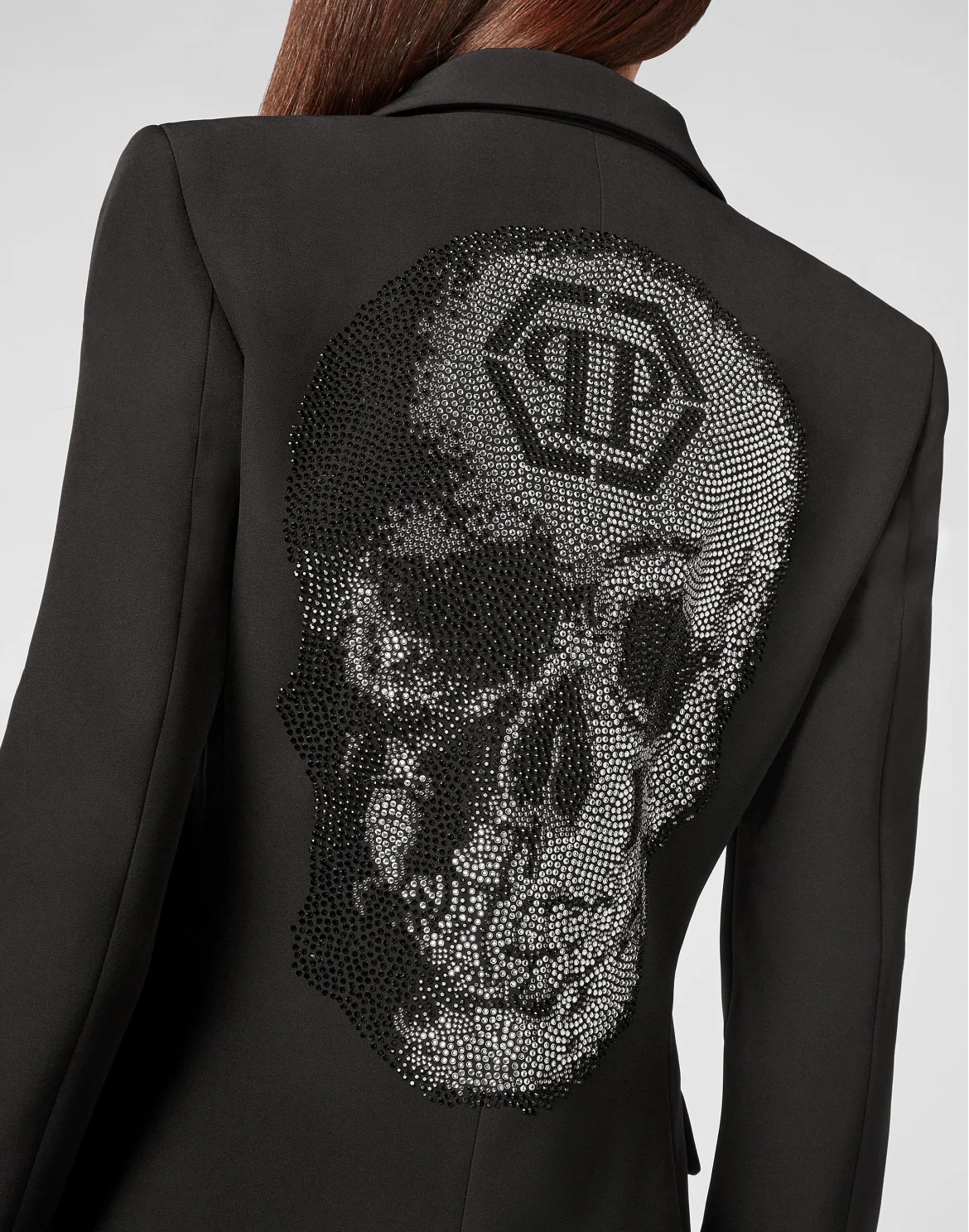 Cady Blazer long-sleeved Skull strass, цвет: Черный